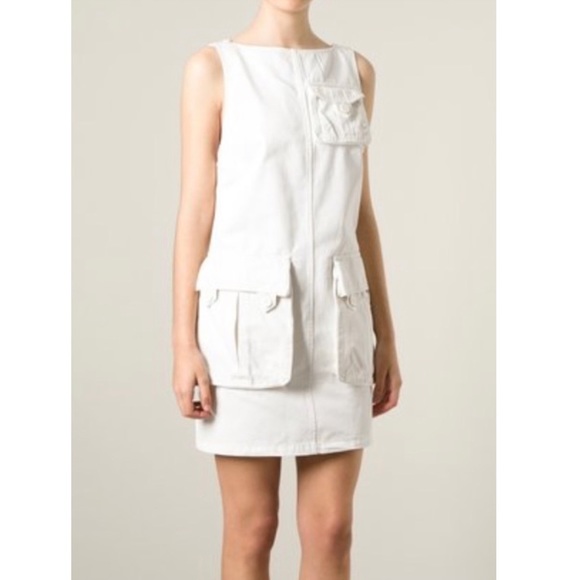 MARC JACOBS - Cargo pocket overall dress White, Size 2 - Picture 3 of 7